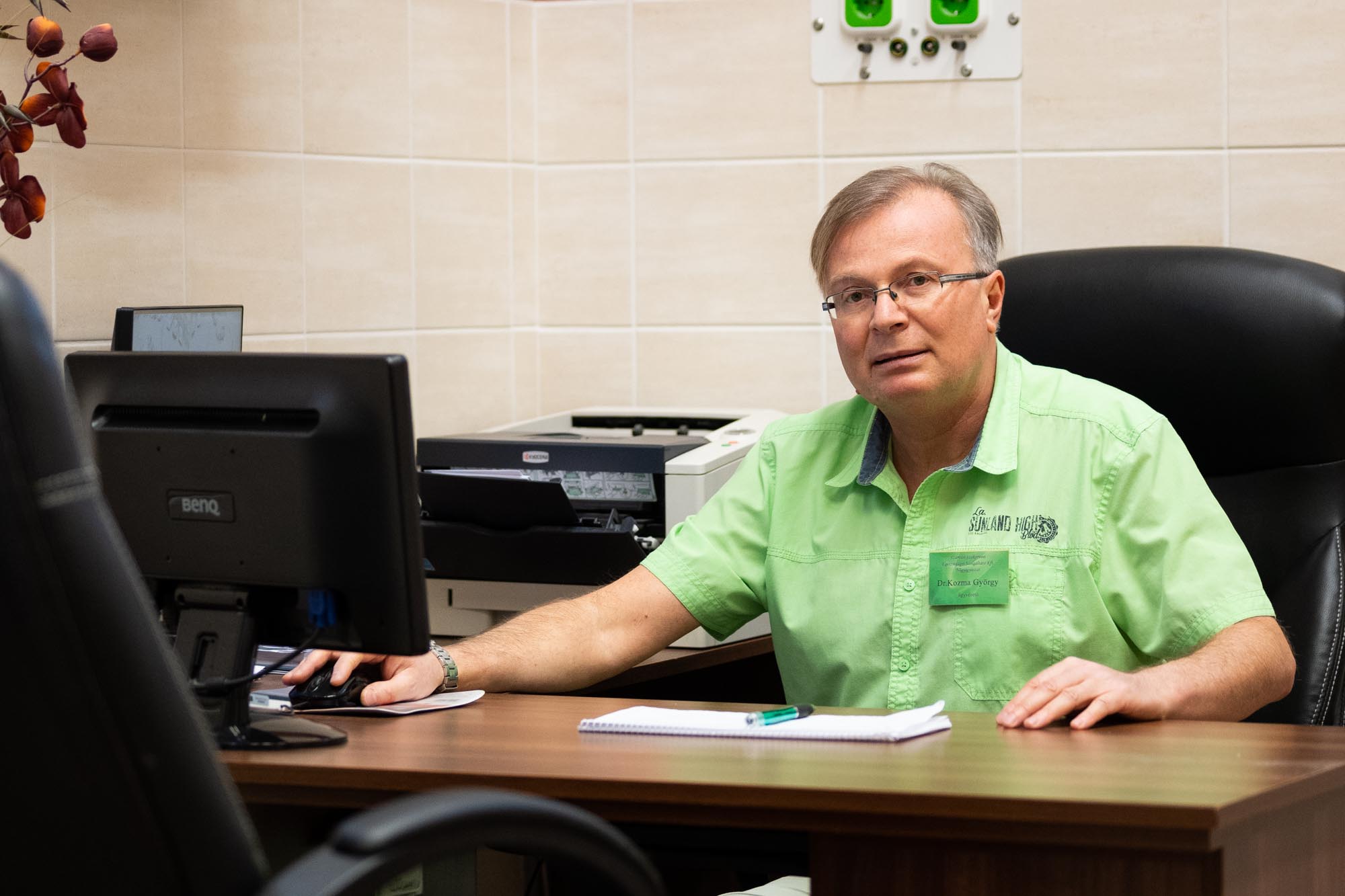 Dr. Kozma György, a Szarvasi Szakorvosi Kft. ügyvezető főorvosa